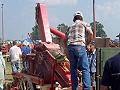 Horse powered corn shelling