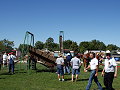 Horse powered elevator and wagon hoist