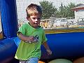 play in an air trampoline
