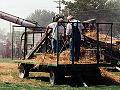 steam powered threshing