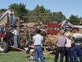 steam powered threshing