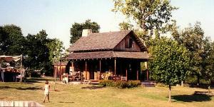 log house and lodge mid 1800's